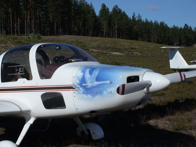 OH-740
Hyvinkään Grob G109B vm. 1986 hienolla kuviomaalauksella
